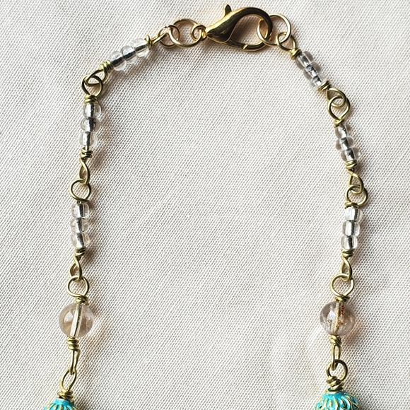 Handmade Agate, turquoise and Amazonite Necklace - Picture 9 of 10